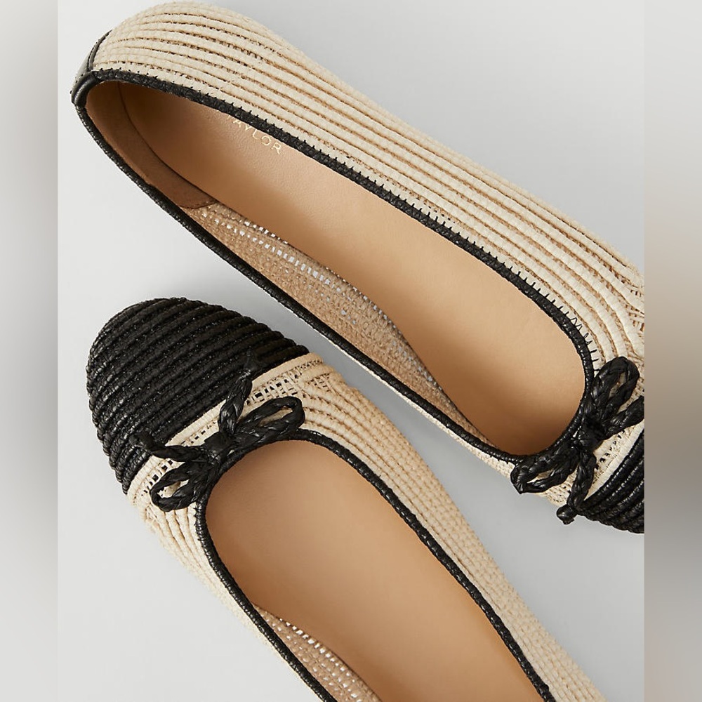 New without tags: Raffia Ballet Flats